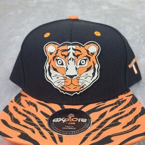 Explore by Lids Tiger Youth Adjustable Snapback Hat Black‎